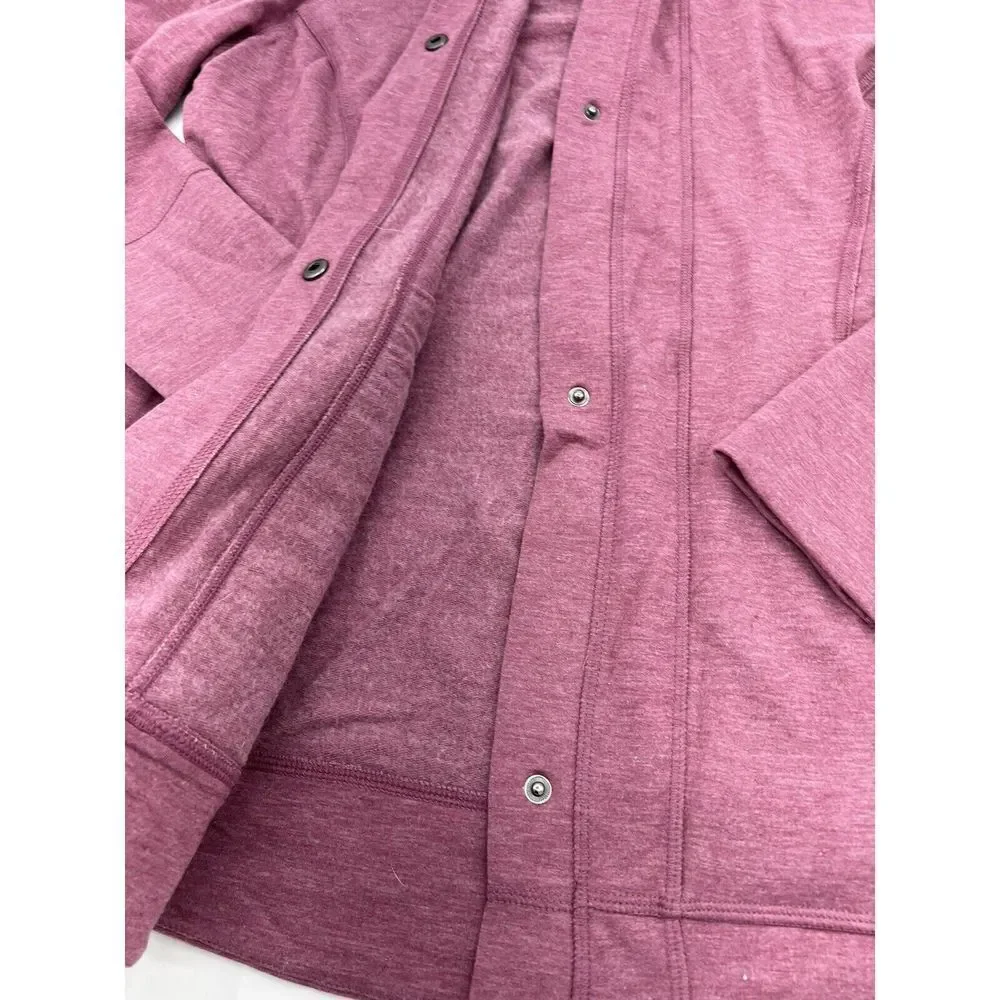 Free Country pink snap sweater womens large - Picture 3 of 5